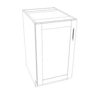 Single Door Cabinet: 12-B-1D
