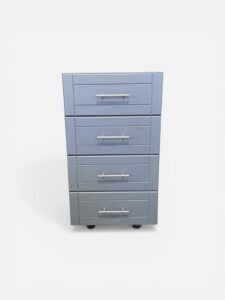 Four drawer HDPE outdoor kitchen cabinet
