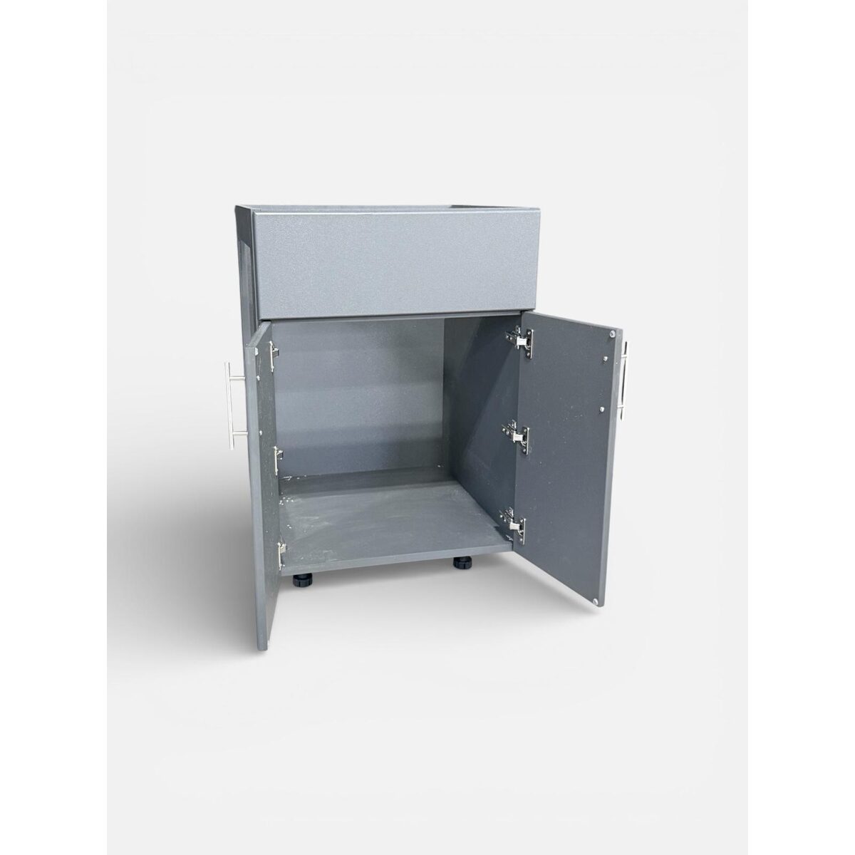 Finished Backs and End Panels for Outdoor Kitchen Islands: Double Door Sink Cabinet