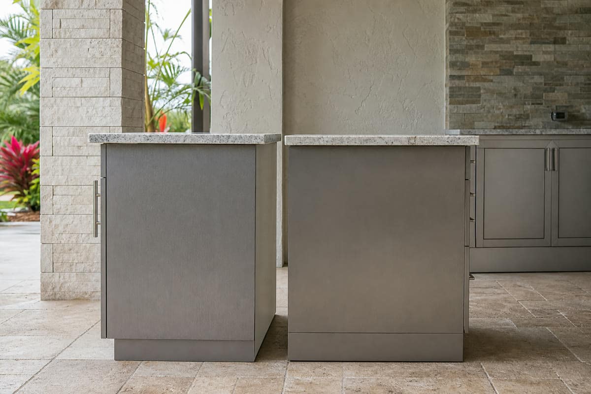 Orlando outdoor kitchen illustrating cabinet depth planning