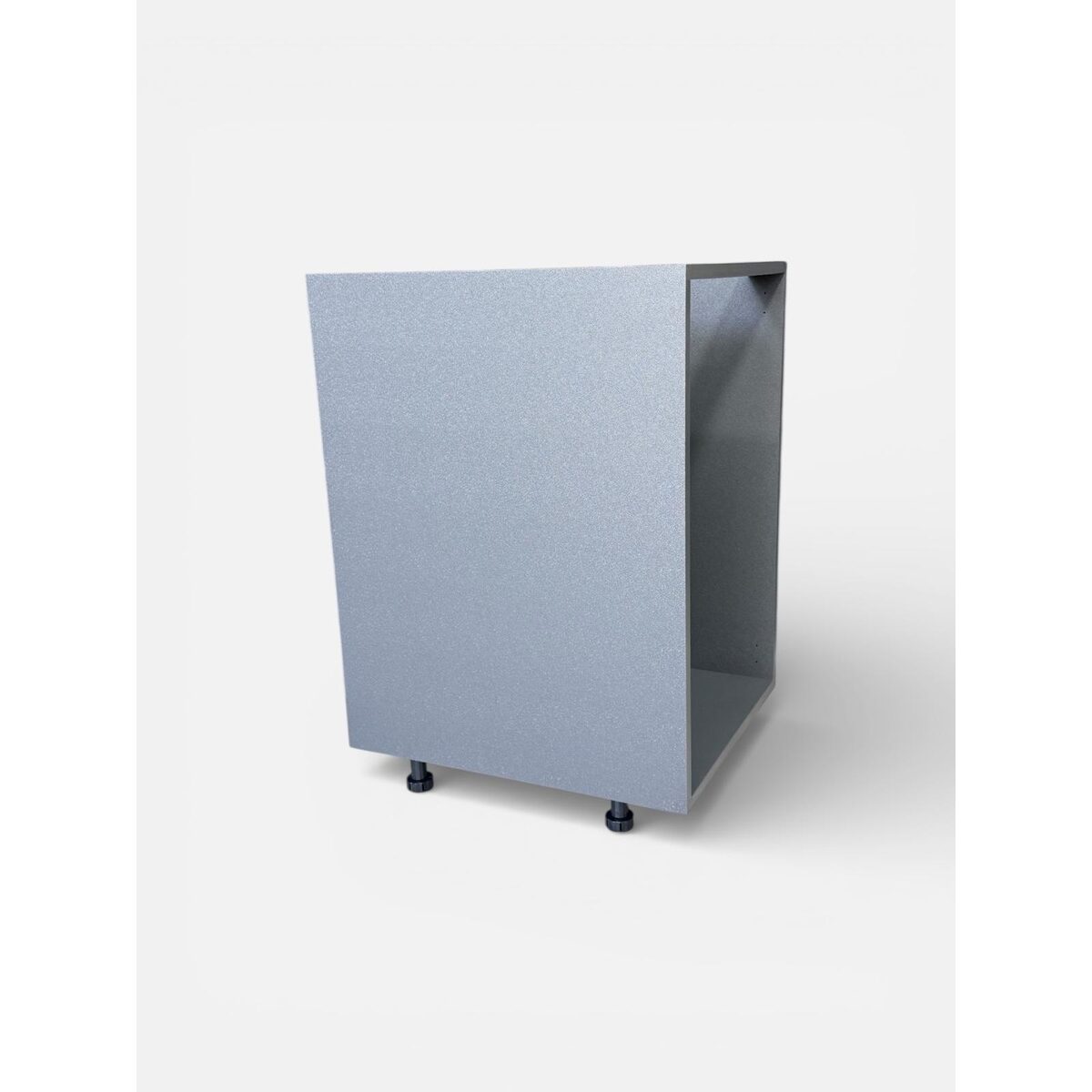 Planning Service Access Behind Outdoor Kitchen Cabinets: Open Appliance Cabinet