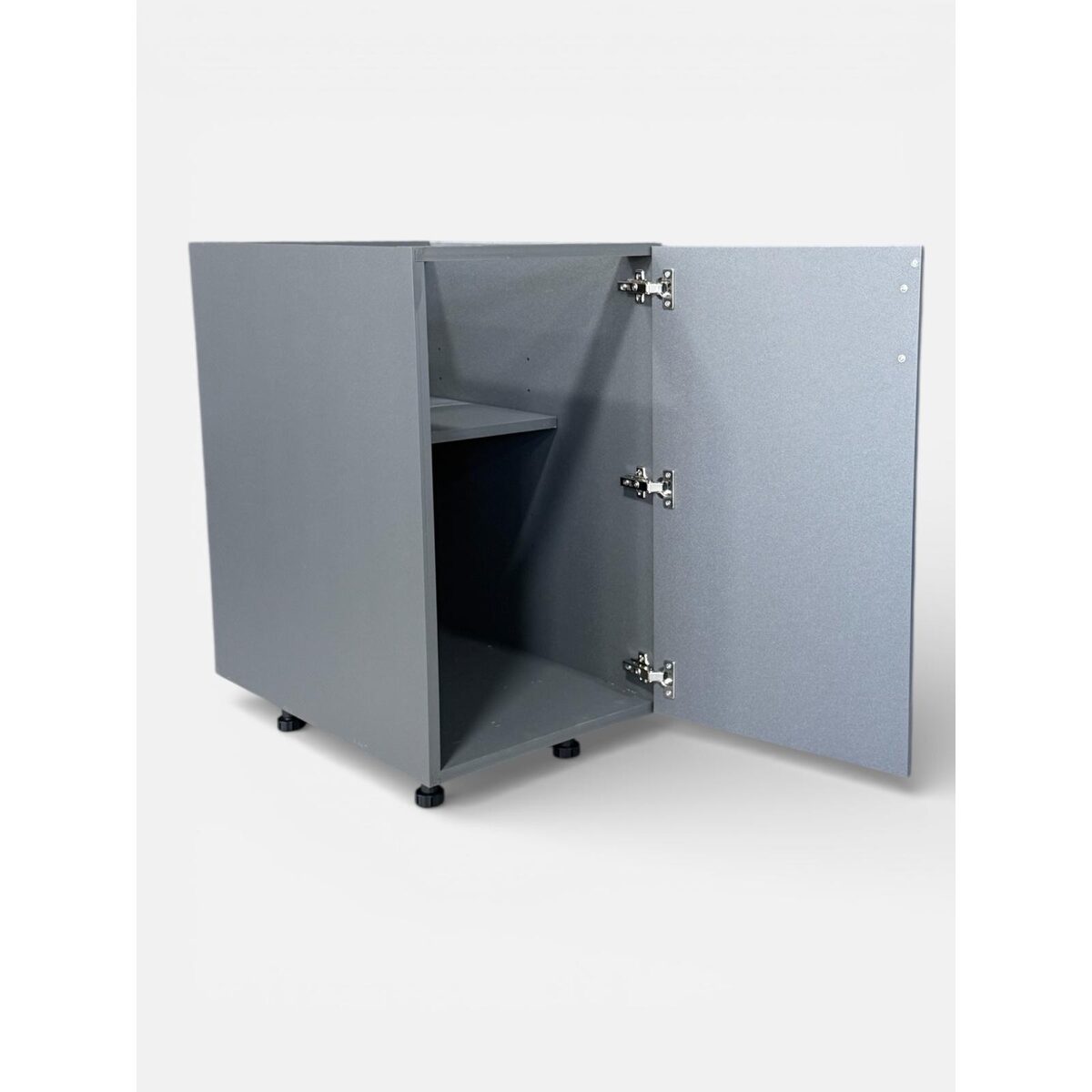 Planning Service Access Behind Outdoor Kitchen Cabinets: Single Door Cabinet with Shelf