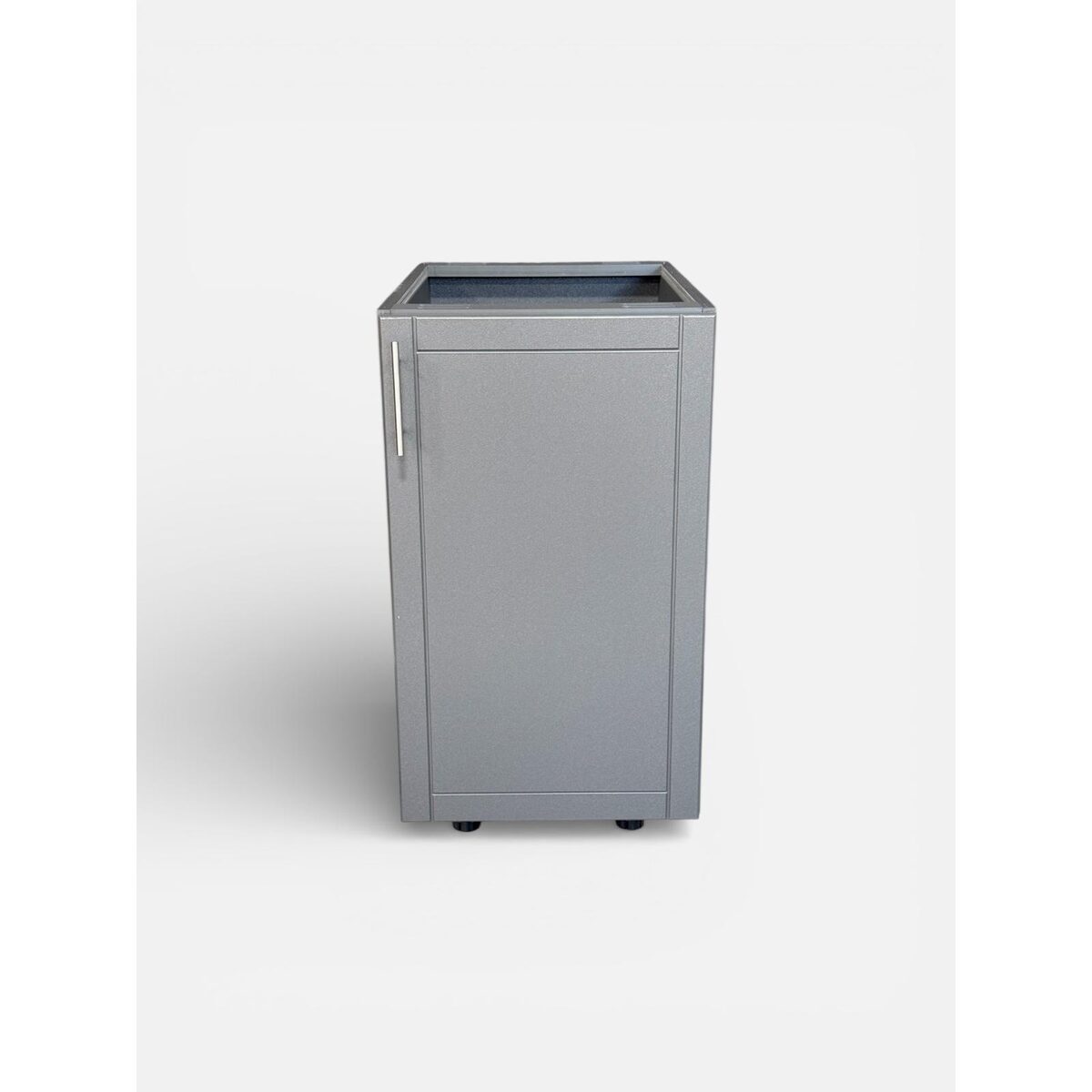 Planning Service Access Behind Outdoor Kitchen Cabinets: Single Door Cabinet with Shelf