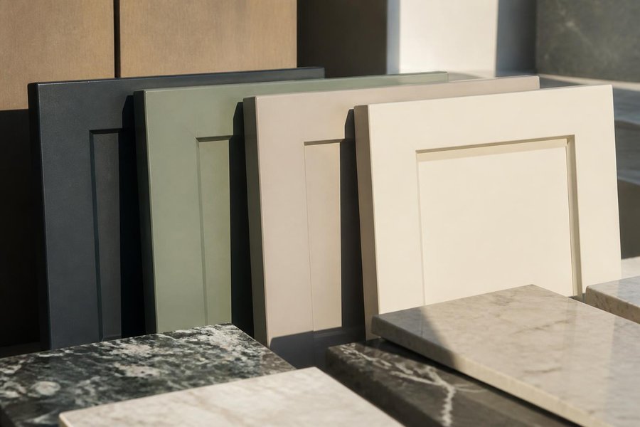 How the Custom Design Process Works for an Outdoor Kitchen Cabinet Build: Material and Color Selection